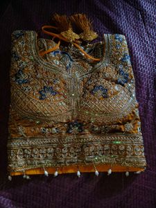 Brand New saree with heavy stitched blouse