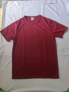 Maroon arround-Neck T-Shirt👚