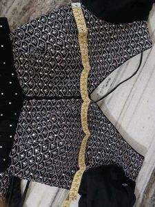 Black Maxi Skirt With Blouse