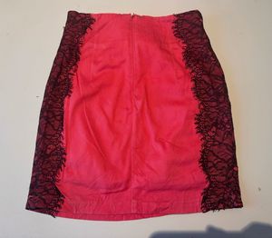 Sale 🚨 red Lace Trim gothic Mini Skirt