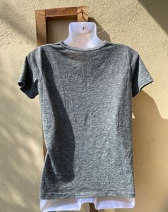 Gray Lace T-Shirt