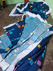 Blue Patterned Cloth Napkins (Set of 11)🆕💙🤍