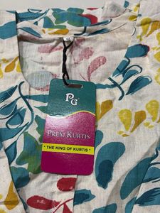 Vibrant Block Print Cotton Anarkali