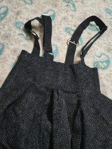 Dark Grey Pinafore Skirt