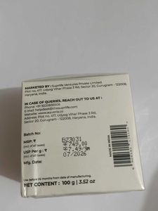 face moisturizer
