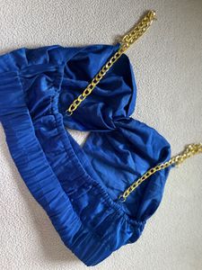 sale 🤩Zara Blue Chain Strap Top