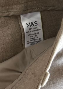 M&amp;S Classic Beige Trousers