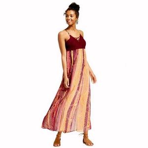 XHILARATION Womens Boho Maxi Dress