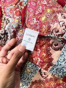 Quilted Paisley Print Jacket