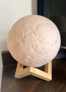Moon Showpiece 🌙 with wooden stand