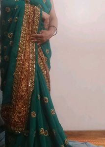 Green Saree (Free delivery)