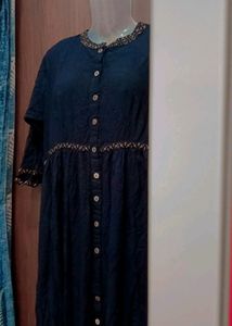 AHIKA Anaarkali Black Kurta