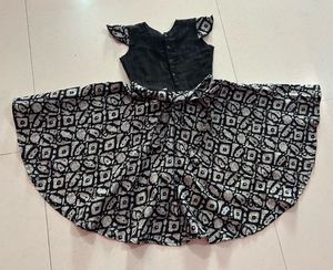Stylish Girls Black &amp; White Dress
