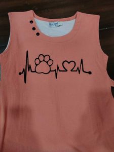 Cute Sleeveless Tunic Top