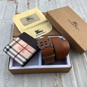 Burberry Belt & Wallet Set PREMIUM QUALITY FOR MEN