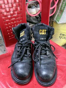 Authentic  CAT Steel Toe Work Boots heal is m
