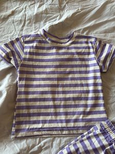 kids Striped Top and Pants Set
