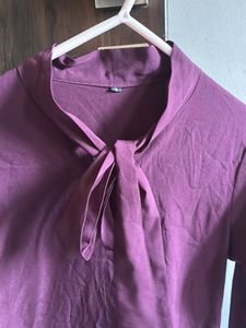 Stylish Maroon Full Sleeve Top