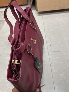 Stylish Maroon Handbag