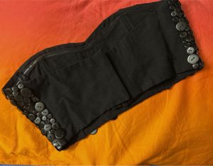 whimsical button Embellished bandeau top
