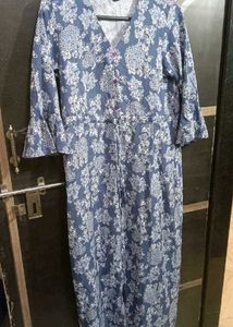 Blue Floral Print dress