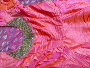 Pink Gown Flared