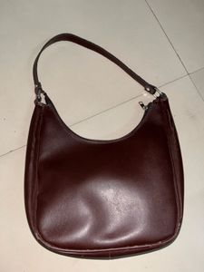Brown Leather Hobo Bag