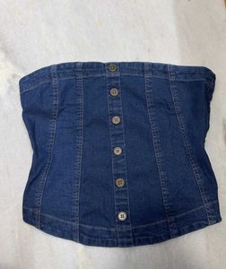 Denim Tube Top