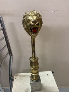 Vintage Lion Head Decor Item