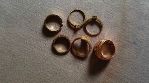 Korean ad rings ( 6 pieces )