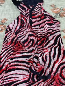 Vibrant Zebra Print Kurta