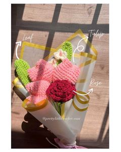 Crocheted Flower Bouquet
