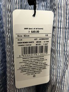 Striped Short Sleeve Button-Up Shirt