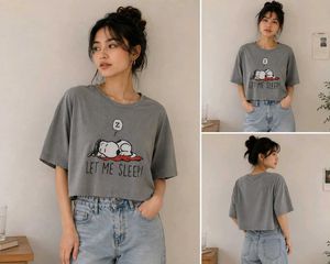 Disney Classics Cropped Snoopy Tee (M)
