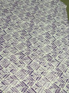 Purple Leaf Print Kurta