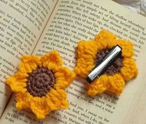 Handmade Sunflower Hair Clips