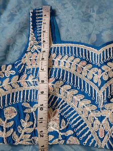 Elegant Blue Embroidered Lehenga Choli