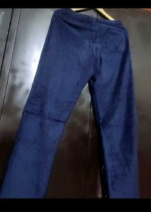 Navy Blue Winter Lower Pyjama For 30 Waist