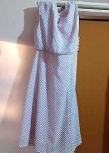 Pink Patterned Short Dress