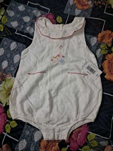 Adorable Giraffe Print Baby Romper