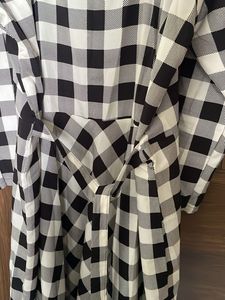 Monochrome Checkered Dress
