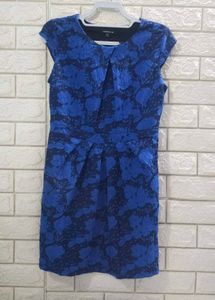 Warehouse Floral Jacquard Cap Sleeve Dress