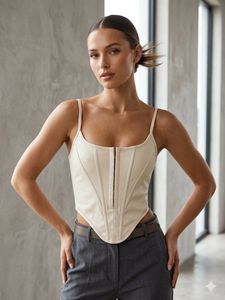Stylish Cream Corset Top