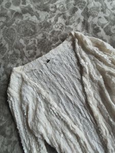 handmade white shrug