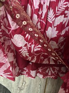 Beautiful Pink Floral Kurta Set