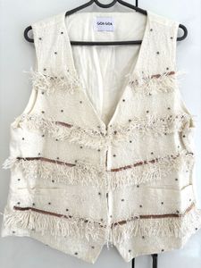 Embellished V-Neck Vest