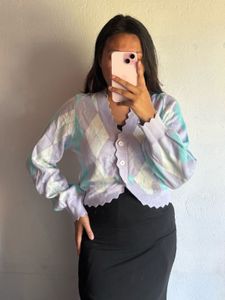 Pastel Argyle Cardigan