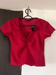 Shein red Top new with tag