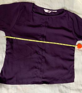Inocencia Solid Purple Top