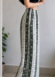 #💚➕🤍 combination printed palazoo for daily wear